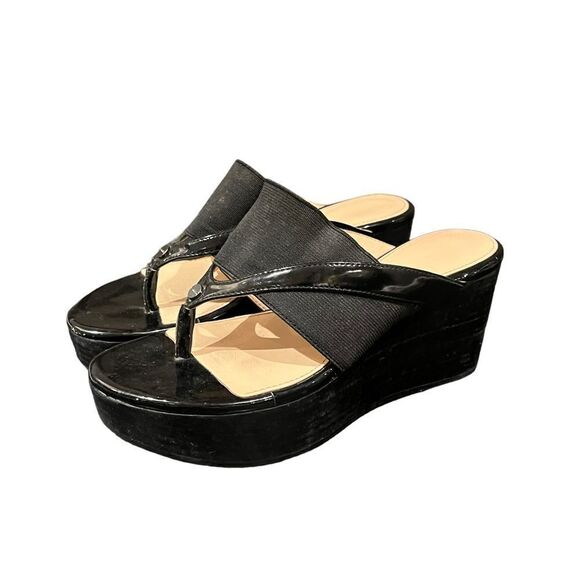 Calvin Klein black Genevieve platform flip flops. Size 5.5‎ - Picture 5 of 8